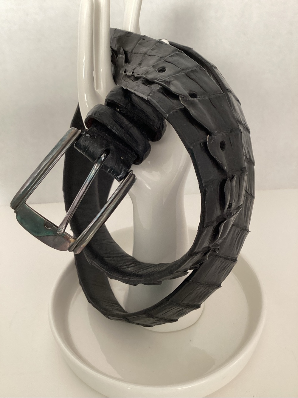 Soft Collections by Bill Lavin Crocodile Leather Belt 38